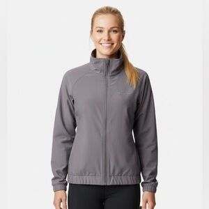 Columbia NWT Women’s Departure Point Lightweight Zip Up Grey Jacket Coat XL